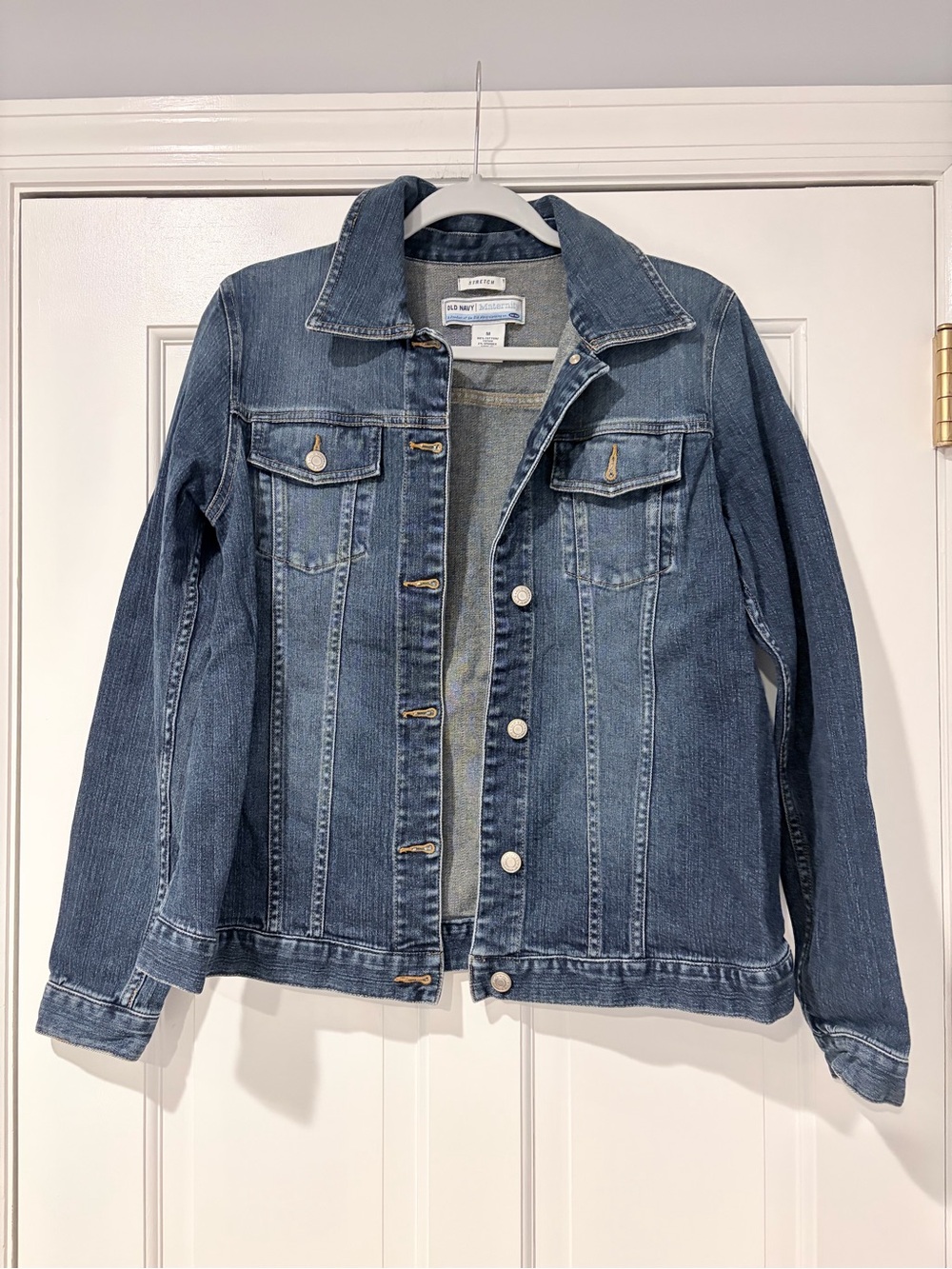 Y2K Old Navy Maternity Stretch Denim Jacket Medium